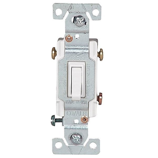 EATON Arrow Hart® 5223-7W-SP-L 3-Way Toggle Switch, 120 VAC, 15 A, 1/2 hp
