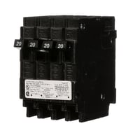 Q22020CTSiemens Q22020CT Type QT Low Voltage Miniature Triplex Molded Case Circuit Breaker, 120/240 VAC, 20 A, 10 kA Interrupt, 3 Poles, Thermal/Magnetic Trip