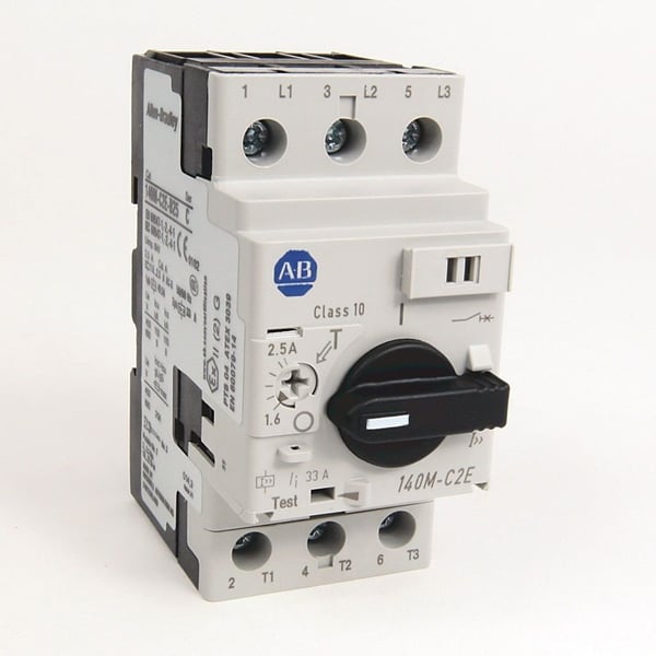 140M-C2T-B40Allen-Bradley 140M-C2T-B40 MPCB, High Magnetic Trip (Fixed at 16...20 x le), 2.5 - 4 A, Std. Performance, Frame Size C
