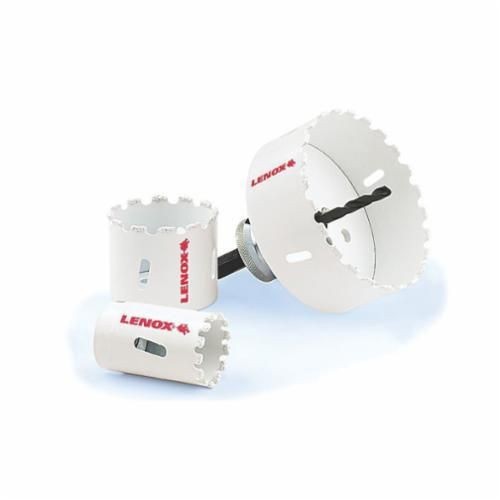 2996666CGLenox® 2995858CG Hole Saw, 3-5/8 in Dia, 1-3/4 in Cutting Depth, Carbide Cutting Edge, 5/8 in