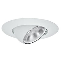 Elite Lighting B602-WH Round Eyeball Trim, 8 in OD, CFL/Incandescent Lamp, Phenolic