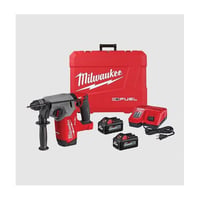 2912-22Milwaukee® 2912-22 M18 FUEL™ 3-Mode Cordless Rotary Hammer Kit, 1 in SDS Plus® Chuck, 18 V, 0 to 1330 rpm No-Load, M18™ REDLITHIUM™ XC6.0 Battery