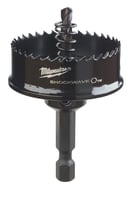 49-56-9835Milwaukee® SHOCKWAVE™ 49-56-9835 Straight Pitch Thinwall Hole Saw, 1-1/2 in Dia, 1/8 in D Cutting, HSS Cutting Edge