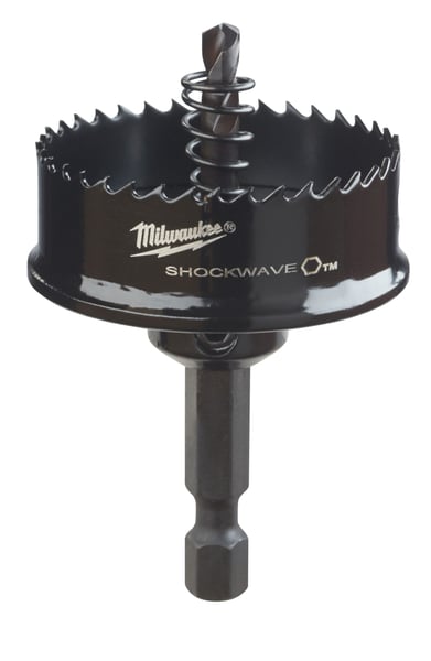49-56-9835Milwaukee® SHOCKWAVE™ 49-56-9835 Straight Pitch Thinwall Hole Saw, 1-1/2 in Dia, 1/8 in D Cutting, HSS Cutting Edge