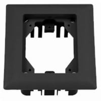PREMISE WIRING PFBRFBL1 1-Gang Rectangular Standard Carpet Flange, 6 in L x 4.88 in W, For Use With Flush Floor Box, PVC