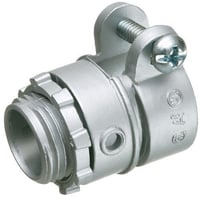 Arlington L421 Single Screw Cable Connector With 0.62 in Dia Round End Stop, 1/2 in Trade, 1/2 in Knockout, 0.85 to 0.91 in Cable Openings, Die Cast Zinc