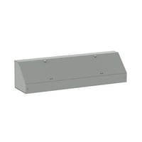 nVent HOFFMAN AT6624 F40AT Angled Wiring Trough, 24 in L x 6 in W x 6 in H, Steel