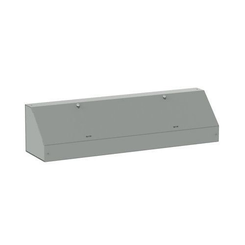 nVent HOFFMAN AT6624 F40AT Angled Wiring Trough, 24 in L x 6 in W x 6 in H, Steel