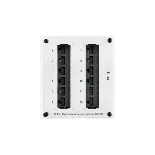 AC1015On-Q® AC1015 Network Interface Module, Cat 6 RJ45 Interface, 12 Ports