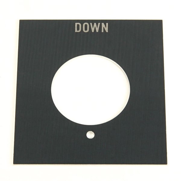 Allen-Bradley 800H-Y33 800H PB Legend Plate, Type 7&9, Standard Size, OPEN-OFF-CLOSE, Grey, Class I Div. 1 Application