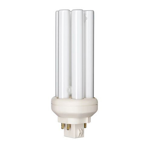 Philips ALTO® 458257 Energy Saving Triple Compact Fluorescent Lamp, 26 W, 4-Pin GX24q-3 CFL-NI Lamp, PL-T Shape, 1800 Lumens