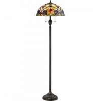 TFVT9362VBQuoizel Inc TFVT9362VB Violets Floor Mount Lamp, Incandescent Lamp, 100 W Lamp, 120 V, Medium Base, (2) Lamps