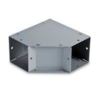 Austin Electrical Enclosures AB-66EPG End Cap, N1, 6 in x 6 in Wireway, Gray