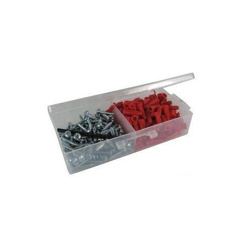 IDEAL® 90-054 Flange Anchor Kit, 81 Pieces, Plastic, White
