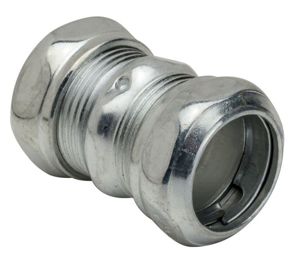669STopaz® 669S Concrete Tight Conduit Coupling, 3-1/2 in, For Use With EMT Conduit, Steel, Zinc Plated