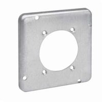 TP734Crouse-Hinds Thepitt® TP734 Box Cover, 4-11/16 in L x 4-11/16 in W, Raised Surface Cover, Steel