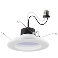 S11846SATCO® S11846 LED Recessed Downlight With Night Light, 5 to 6 in, Selectable, 9 W, 120 V, 90 CRI