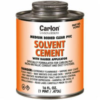 VC9964Carlon® VC9964 Standard Conduit Cement With Dauber Applicator, 8 oz Can, Liquid Form, Clear