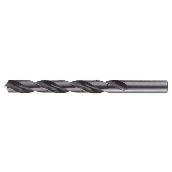 Klein® 53120 Standard Jobber Length Drill Bit, 3/8 in Drill - Fraction, 0.375 in Drill - Decimal Inch, 118 deg Point, High Speed Steel, Black Oxide