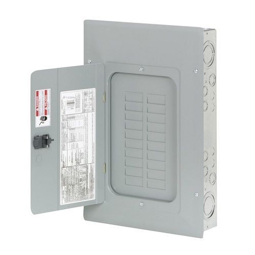 BR2020L125EATON BR2020L125 1-Phase Main Lug Loadcenter, 120/240 VAC, 125 A, 20 Poles, 10 kA Interrupt