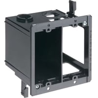 Arlington LVDR2 Low Voltage Power Box, Plastic, 20 cu-in Capacity, 2 Gangs, 2 Knockouts, 4.25 in L x 4.185 in W x 3.44 in H