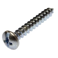 JTS80Metallics JTS37 Combination Machine Screw, #12-11, 2 in OAL, Pan Head, Phillips®/Slotted Drive, Steel, Zinc Chromate