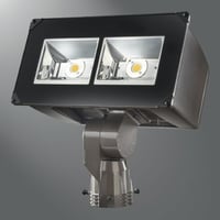 NFFLD-C25-SLumark Outdoor Night Falcon™ NFFLD-C25-S Rectangular Floodlight, (2) LED Lamp, 85 W Fixture, 120 to 277 VAC, Carbon Bronze Housing