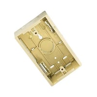 Leviton® 42777-1IA 1-Gang Back Box, Surface Mount, Plastic, Ivory