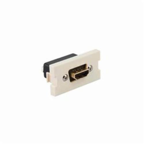 41290-HDILeviton® QuickPort® 41290-HDI MOS Connector Module, HDMI Connector, 1 Port, Feed Through Termination, Flush Mount, Ivory