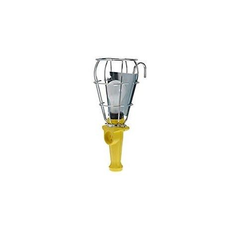 Woodhead® Super-Safeway® 115U 130102 Industrial Duty Hand Lamp With Open End Reflector Guard, Receptacle, Side Outlet, 300 W, A23 Incandescent Lamp, 240 VAC, 1000 Lumens