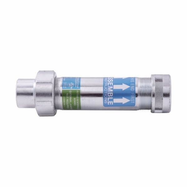 XJG64 SAEATON Crouse-Hinds XJG64 SA Conduit Expansion Coupling, 2 in, For Use With Rigid Metal/IMC Conduit, Copper-Free Aluminum, Natural