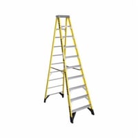 WERNER® 7310 7300 Type IAA Single Sided Step Ladder, 10 ft H Ladder, 375 lb Load, 9 Steps, Fiberglass