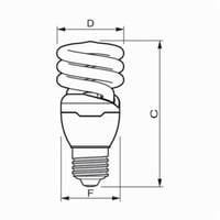 414045Philips 414045 Compact Fluorescent Lamp, 13 W, E26 Medium Fluorescent Lamp, EL/mdTQS Shape, 860 Lumens