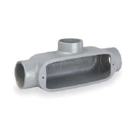 Killark® Duraloy® 5 OT-1 O Series Type T Conduit Body, 5 Form, 4 cu-in Capacity, Aluminum, Powder Coated