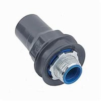 ST3/4-GOcal® ST1/2-G Straight Liquid Tight Conduit Connector, 1/2 in Trade, Steel, PVC Coated