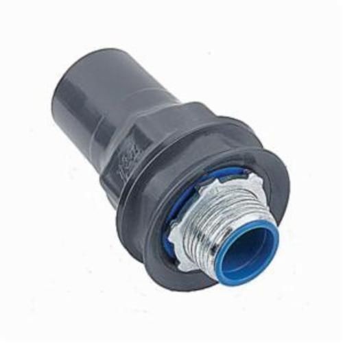 ST3/4-GOcal® ST1/2-G Straight Liquid Tight Conduit Connector, 1/2 in Trade, Steel, PVC Coated