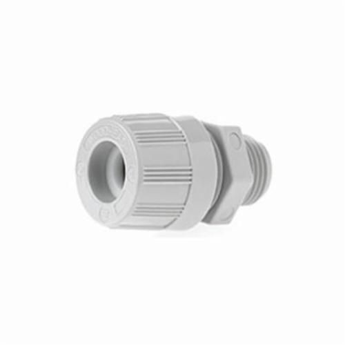 5560Woodhead® MAX-LOC® 5560 130098 Straight Strain Relief Grip Liquidtight Cord Connector, 1 in NPT Trade, 7/8 to 1 in Cable Openings, Nylon