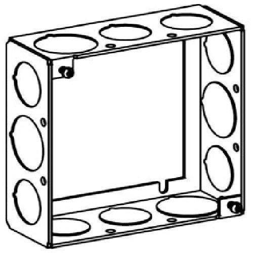 4SB-50/75-EXTOrbit 4SB-50/75-EXT Square Extension Ring, 4S, 1/2 in And 3/4 in Knock Out, 4 in W x 4 in H