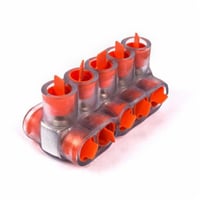 CSB-350-5Homac® CSB-350-5 2-Way 5-Outlet Dual Rated Encapsulated Multi-Tap Cable Block, Stranded Aluminum/Copper Conductor, Aluminum