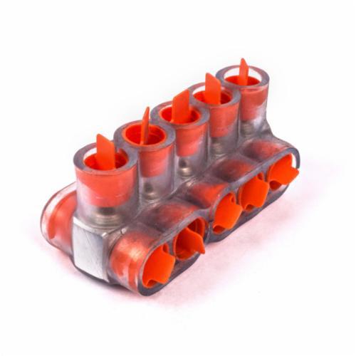 CSB-350-5Homac® CSB-350-5 2-Way 5-Outlet Dual Rated Encapsulated Multi-Tap Cable Block, Stranded Aluminum/Copper Conductor, Aluminum