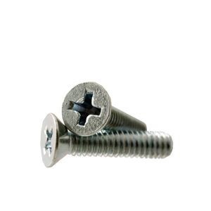 FHM6-32X2-1/2Selecta, Flat Head Machine Screw, #6-32, 2-1/2 Inch, Flat, Phillips, Zinc Plated