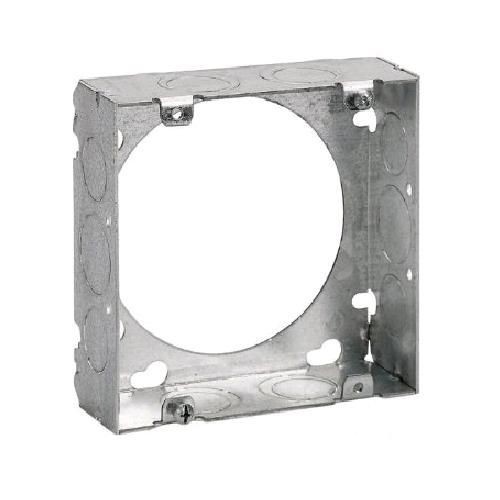 Steel City® 73151-1/2-3/4 1-Outlet Welded Style Extension Ring, 4-11/16 in L x 4-11/16 in W x 1-1/2 in D, Steel