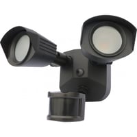 65/219NUVO® by SATCO 65/219 2-Head Non-Dimmable Security Light With Motion Sensor, (2) Integrated LED Lamp, 120 V, Die Cast Aluminum Housing