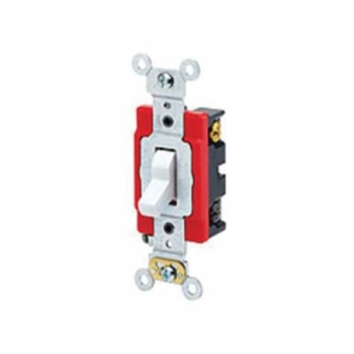 1223-2WLeviton® 1223-2 3-Way Self-Grounding AC Quiet Toggle Switch, 120/277 VAC, 20 A, 800 W, 1000 VA Power Rating