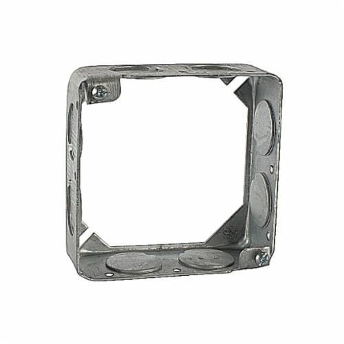 53151-3/4Steel City® 53151-3/4 1-Outlet Extension Ring, 4 in L x 4 in W x 1-1/2 in D, Steel