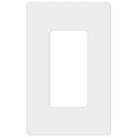Leviton® Decora® Plus 80301-SW Screwless Standard Size Wallplate, 1 Gang, 4.61 in H x 2.75 in W, Polycarbonate, White