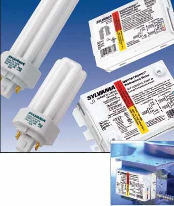 51833Sylvania QUICKTRONIC® QTP-2X26/CF/UNV-DM/51833 Dual Entry Low Power Electronic Fluorescent Ballast, CFL Lamp, 26 W Lamp, 120 VAC, Rapid, 1 Ballast Factor