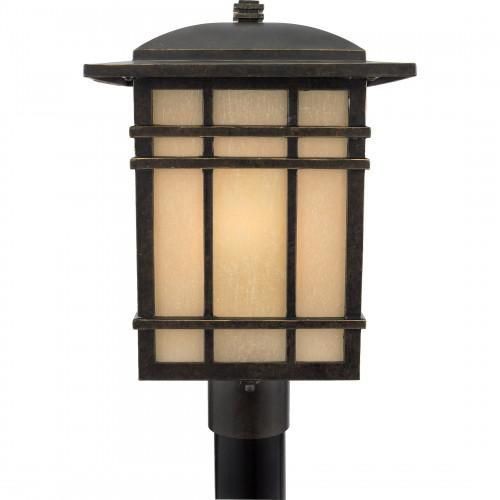 HC9011IBQuoizel Inc HC9011IB Hillcrest Outdoor Post Lantern, 150 W, A21 Medium Lamp Base Incandescent Lamp, Rectangle Shape