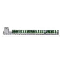 EATON GBKP2120 Ground Bar Kit, 8.72 in L, 14 to 10 AWG, 14 to 4 AWG Aluminum/Copper Conductor, 21 Terminals, For Use With Type BR/CH Plug-On Neutral Loadcenter and Circuit Breaker