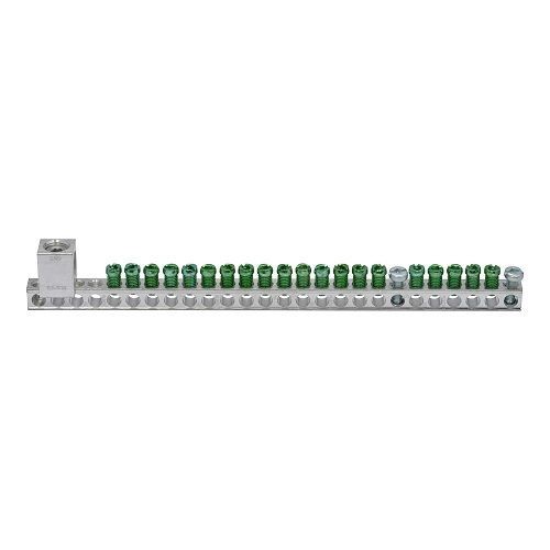 EATON GBKP2120 Ground Bar Kit, 8.72 in L, 14 to 10 AWG, 14 to 4 AWG Aluminum/Copper Conductor, 21 Terminals, For Use With Type BR/CH Plug-On Neutral Loadcenter and Circuit Breaker